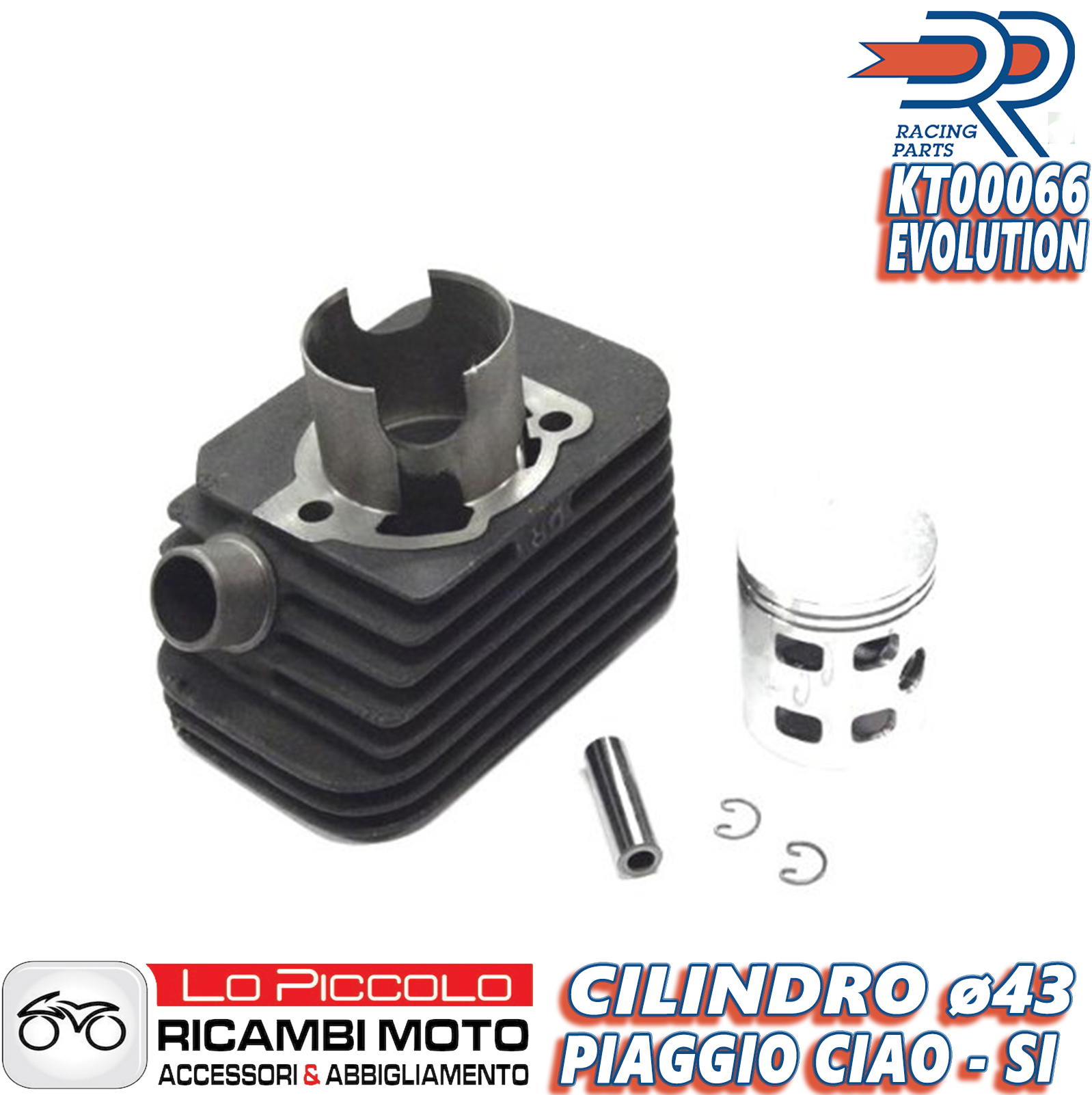 Gruppo Termico Kit Cilindro Dr D Sp Modifica Cc Piaggio Ciao Si