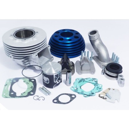 57002.00 KIT GRUPPO TERMICO PARMAKIT IN ALLUMINIO 130CC D.57 CON ASPIRAZIONE LAMELLARE VESPA 50 125 SPECIAL ET3 PRIMAVERA PK HP