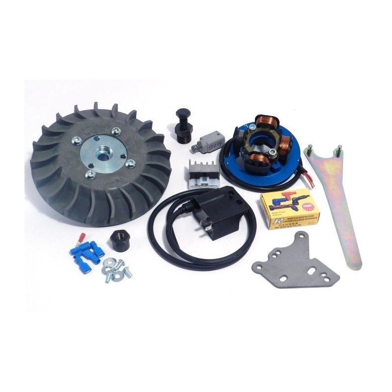 57002.22 KIT ACCENSIONE ELETTRONICA PARMAKIT PESO 1,1 KG CONO 20 ANTICIPO VARIABILE VESPA 50 125 SPECIAL ET3 PRIMAVERA PK HP