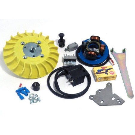 57008.22 KIT ACCENSIONE ELETTRONICA PARMAKIT PESO 1,1 KG CONO 20 ANTICIPO VARIABILE VESPA 50 125 SPECIAL ET3 PRIMAVERA PK HP