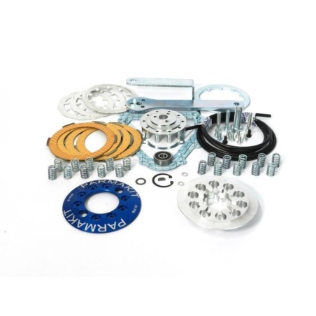 57010.21 KIT FRIZIONE COMPLETA PARMAKIT 4 DISCHI SINTERIZZATI IN CARBONIO 10 MOLLE VESPA 50 125 SPECIAL ET3 PRIMAVERA PK HP APE