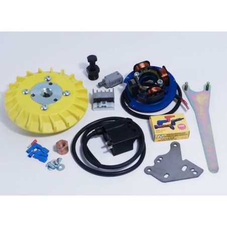 57940.22 KIT ACCENSIONE ELETTRONICA PARMAKIT READY TO RACE 1 KG CONO 20 ANTICIPO VARIABILE VESPA 50 125 SPECIAL ET3 PRIMAVERA PK