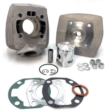 56205.00 KIT GRUPPO TERMICO PARMAKIT IN ALLUMINIO 50CC COMPLETO DI TESTA D.40 HONDA WALLARO 50 / PEUGEOT 103-104-105-106 50