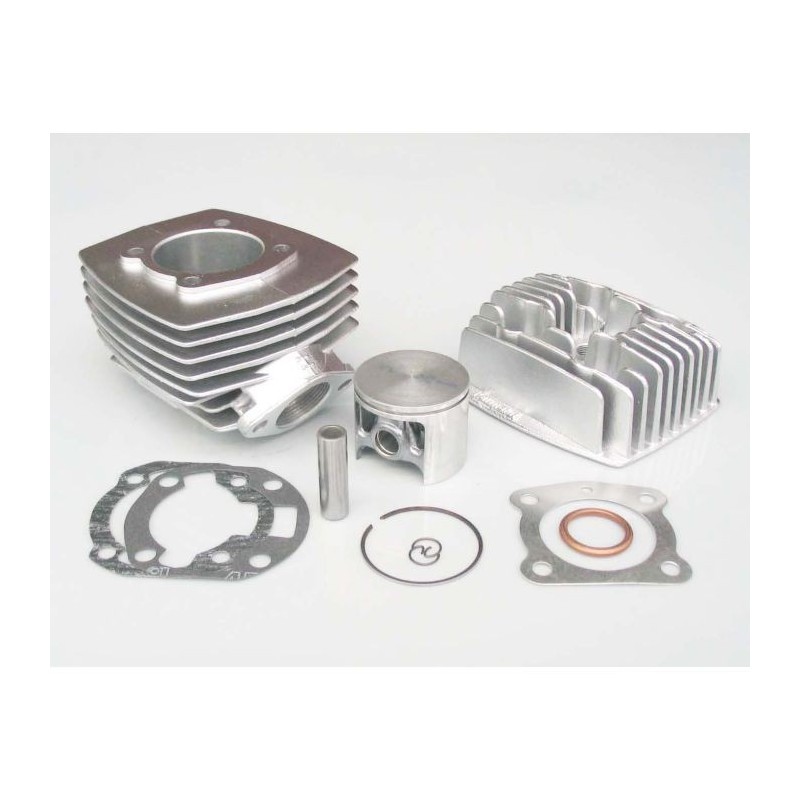 56215.00 KIT GRUPPO TERMICO PARMAKIT IN ALLUMINIO 80CC D.50 TESTA PIATTA HONDA WALLARO 50 / PEUGEOT FOX / GL 10 / SPX 50