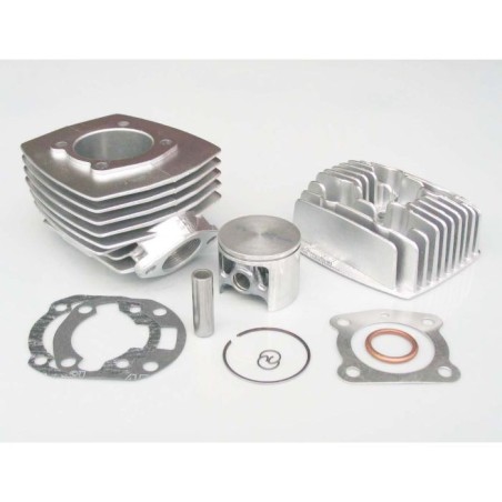 56215.00 KIT GRUPPO TERMICO PARMAKIT IN ALLUMINIO 80CC D.50 TESTA PIATTA HONDA WALLARO 50 / PEUGEOT FOX / GL 10 / SPX 50