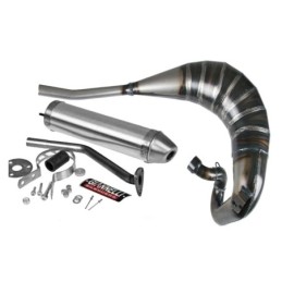 33036HF + 33661HF MARMITTA SCARICO CON SILENZIATORE IN ALLUMINIO GIANNELLI APRILIA RS4 50 2011-2015