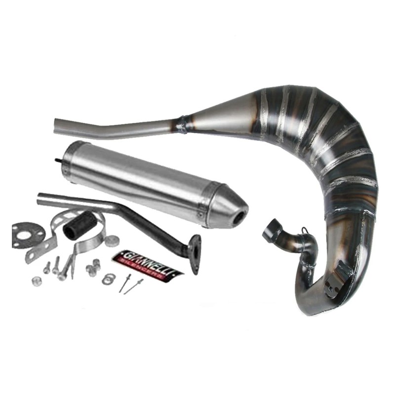 53503HF + 53510HF MARMITTA SCARICO CON SILENZIATORE IN ALLUMINIO GIANNELLI APRILIA RS 125 1994 - 2014