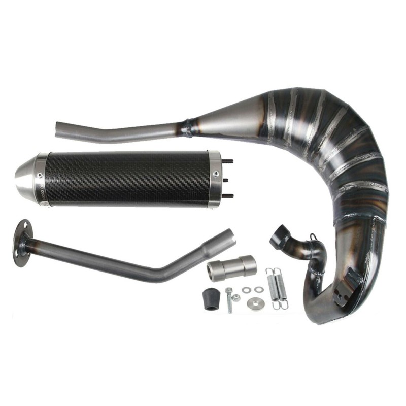 53503HF + 53511HF MARMITTA SCARICO CON SILENZIATORE IN CARBONIO GIANNELLI APRILIA RS 125 1994 - 2014