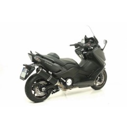 73790B6K MARMITTA SCARICO GIANNELLI OMOLOGATO CATALIZZATO IPERSPORT ALLUMINIO NERO YAMAHA T-MAX 530 2012 - 2016