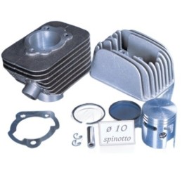 140.0065/10R KIT GRUPPO TERMICO CILINDRO POLINI IN GHISA PIAGGIO CIAO 50 D.43 SPINOTTO 10 RACING