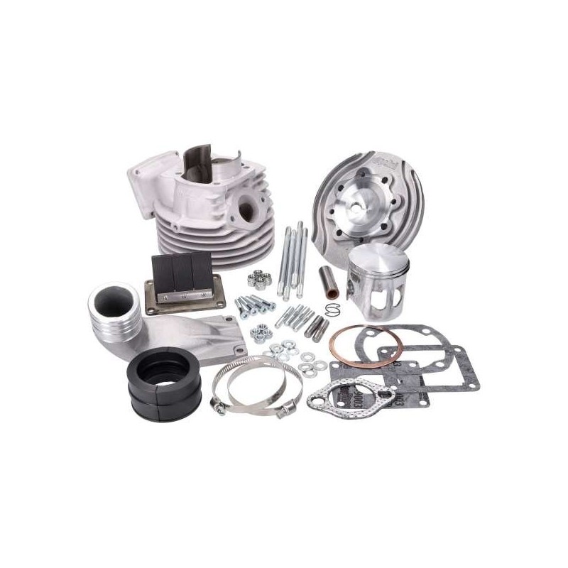 140.0227 KIT POTENZIAMENTO CILINDRO POLINI ALLUMINIO D.60 CORSA 54 160cc LAMELLARE AL CARTER VESPA 50 125 SPECIAL ET3 PK