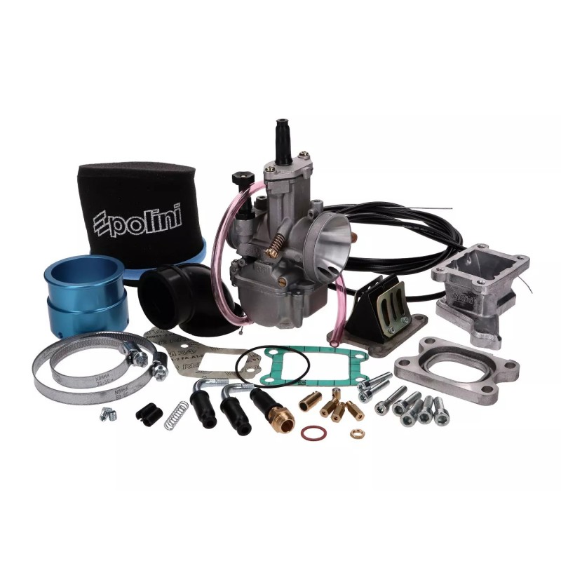 177.0094 KIT CARBURATORE IMPIANTO ALIMENTAZIONE ASPIRAZIONE LAMELLARE POLINI D.30 VESPA PX 125 150 200 PE