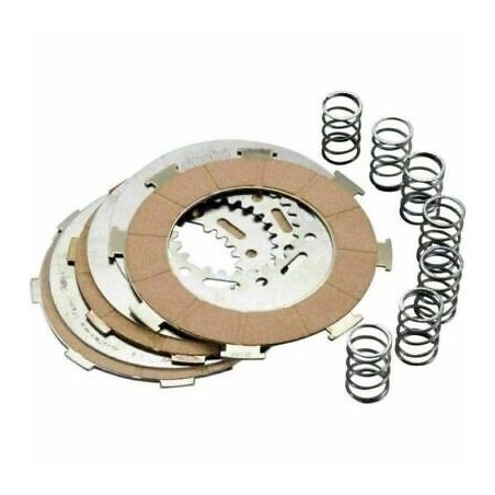 230.0014 KIT SERIE 4 DISCHI FRIZIONE POLINI RACING 7 MOLLE RINFORZATE VESPA 200 PX PE 125 T5 LML STAR 125 150 4T