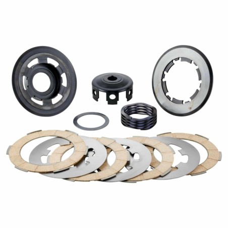 230.0502 KIT FRIZIONE COMPLETA 4 DISCHI POLINI FOR RACE MOLLA WAVE VESPA 50 125 SPECIAL ET3 PRIMAVERA PK S XL