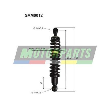 SAM0012 TOP PERFORMANCE COPPIA AMMORTIZZATORI POSTERIORI COMPLETI LIGIER NOVA