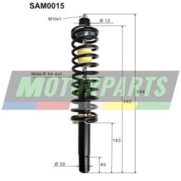 SAM0015 TOP PERFORMANCE COPPIA AMMORTIZZATORI ANTERIORI COMPLETI LIGIER JS50