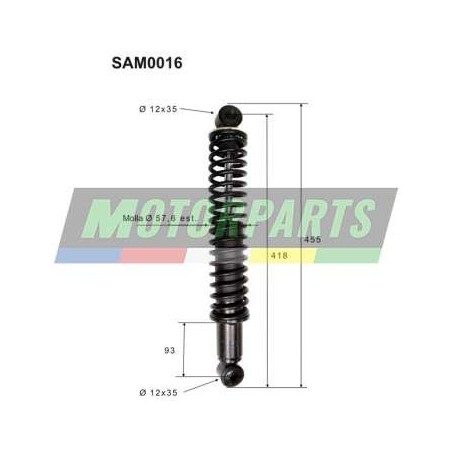 SAM0016 TOP PERFORMANCE COPPIA AMMORTIZZATORI POSTERIORI COMPLETI LIGIER JS50