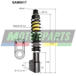 SAM0017 TOP PERFORMANCE COPPIAAMMORTIZZATORI ANTERIORI COMPLETI MICROCAR VIRGO II