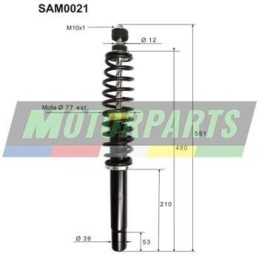 SAM0021 TOP PERFORMANCE COPPIA AMMORTIZZATORI ANTERIORI COMPLETI LIGIER JS 50 C