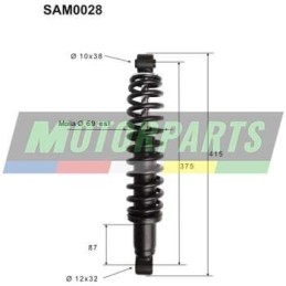 SAM0028 TOP PERFORMANCE COPPIA AMMORTIZZATORI POSTERIORI COMPLETI AIXAM MEGA TRUCK D 400 2012