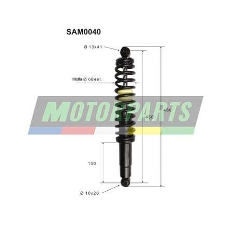 SAM0040 TOP PERFORMANCE COPPIA AMMORTIZZATORI POSTERIORI COMPLETI CHATENET CH26 I