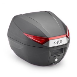 C30N GIVI BAULETTO MONOLOCK 30 LITRI NERO CATADIOTRO ROSSO