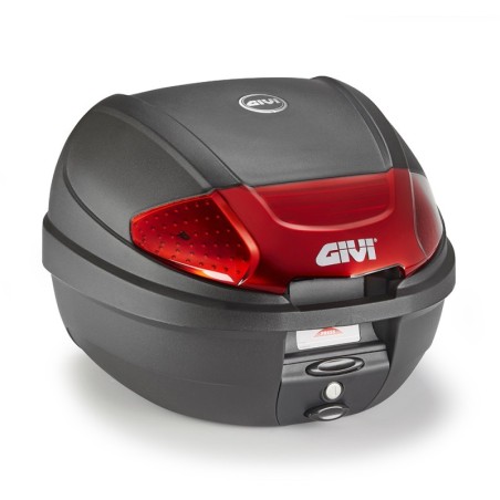 E300N2B GIVI BAULETTO MONOLOCK NERO 30 LITRI CATADIOTRO ROSSO