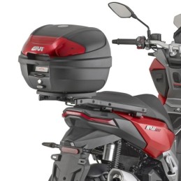 E300N2B GIVI BAULETTO MONOLOCK NERO 30 LITRI CATADIOTRO ROSSO