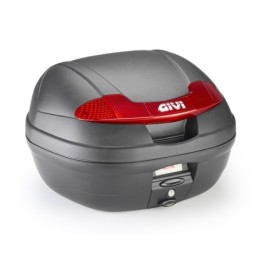 E340N2 VISION GIVI BAULETTO MONOLOCK 34 LITRI NERO CATADIOTTRI ROSSI