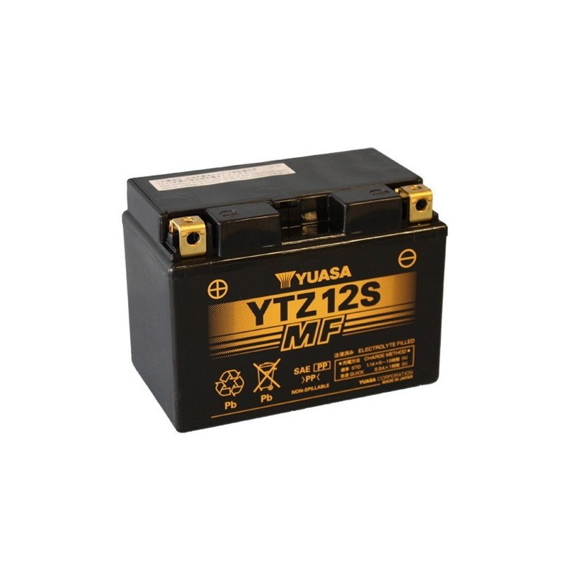 YTZ12S BATTERIA YUASA SIGILLATA ATTIVATA 12V 11,6 Ah HONDA SH 300 / SH 350 ABS 2021-2024 / X-ADV 750 2021-2024