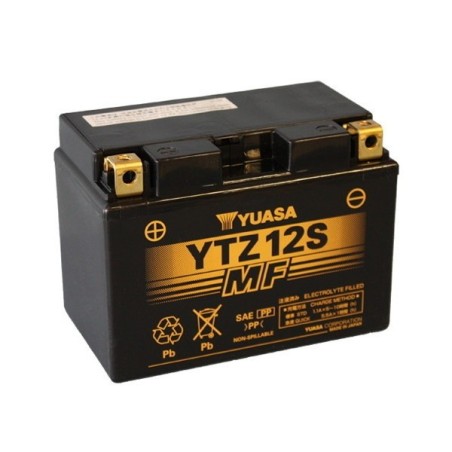 YTZ12S BATTERIA YUASA SIGILLATA ATTIVATA 12V 11,6 Ah HONDA SH 300 / SH 350 ABS 2021-2024 / X-ADV 750 2021-2024