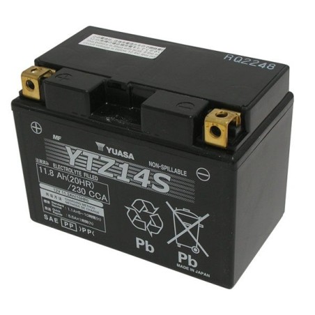 YTZ14S BATTERIA YUASA SIGILLATA ATTIVATA 12V 11,8 Ah BENELLI TRK 702 X / HONDA X-ADV 750 2017-2020 / XL 700 TRANSALP