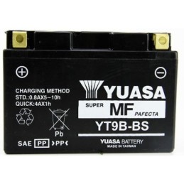 YT9B BATTERIA YUASA SIGILLATA ATTIVATA 12V 8,4 Ah YAMAHA T-MAX 500 2001-2007 / X-MAX 125 250 2014-2016