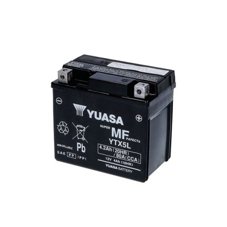 YTX5L BATTERIA YUASA SIGILLATA ATTIVATA 12V 4,2 Ah BETA RR 250 300 350 400 ENDURO 2T / KTM EXC 250 450 500 4T