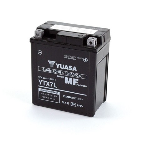 YTX7L BATTERIA YUASA SIGILLATA ATTIVATA 12 6,3 Ah HONDA SH 125 150 2001-2012 / CB F 600 HORNET 1998-2006