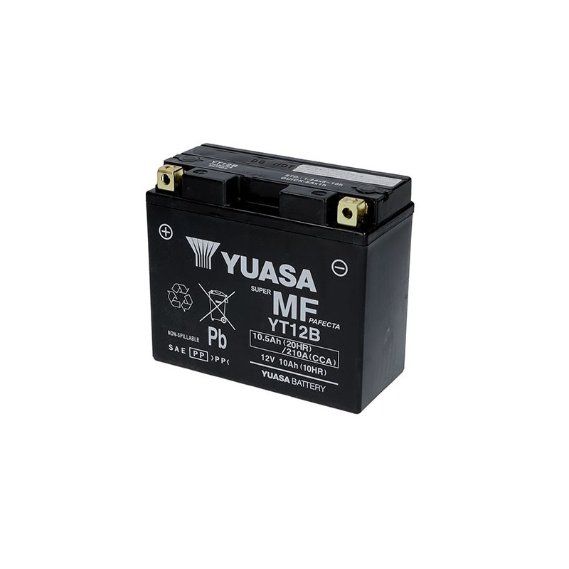 YT12B BATTERIA YUASA SIGILLATA ATTIVATA 12V 10,5 Ah DUCATI MONSTER 400 620 696 796 821 1000 MULTISTRADA 950 1100