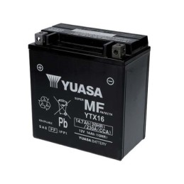 YTX16 BATTERIA YUASA SIGILLATA ATTIVATA 12V 14,7 Ah BMW R 1200 RT / R 1250 RT / TRIUMPH TIGER 800 XC XCX XCA XRX