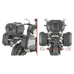 TRK35BNPACK2 GIVI COPPIA VALIGIE LATERALI 35 LITRI MONOKEY TREKKER LITE