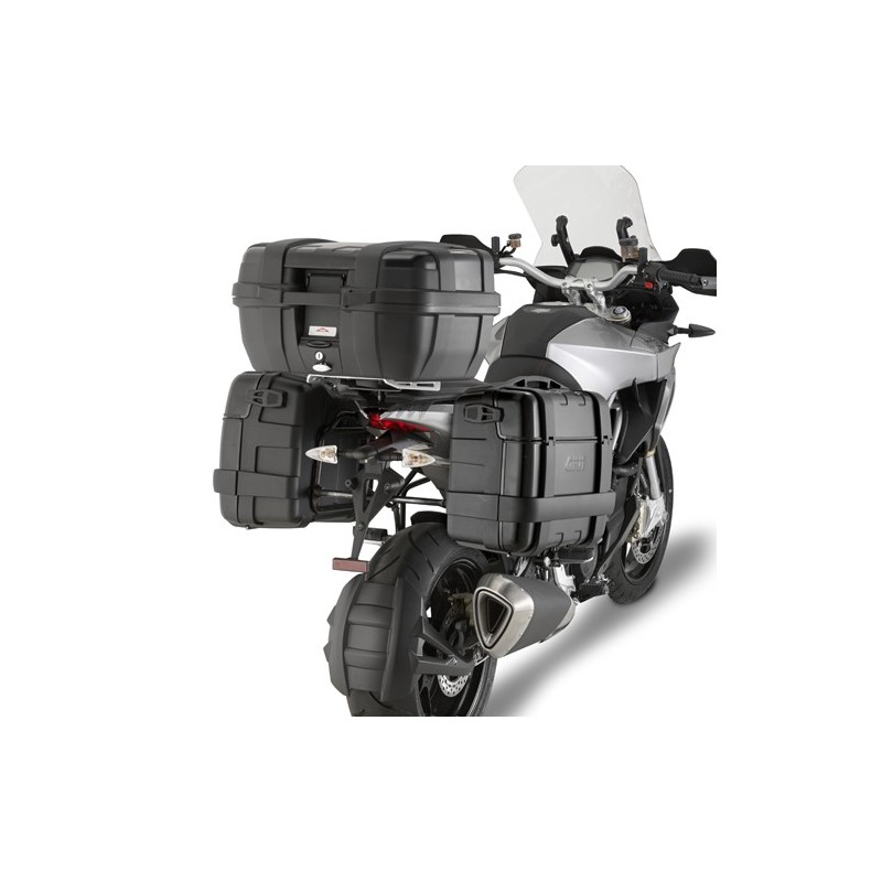 TRK33BPACK2 GIVI COPPIA VALIGIE 33 LITRI TREKKER LATERALI BLACK LINE