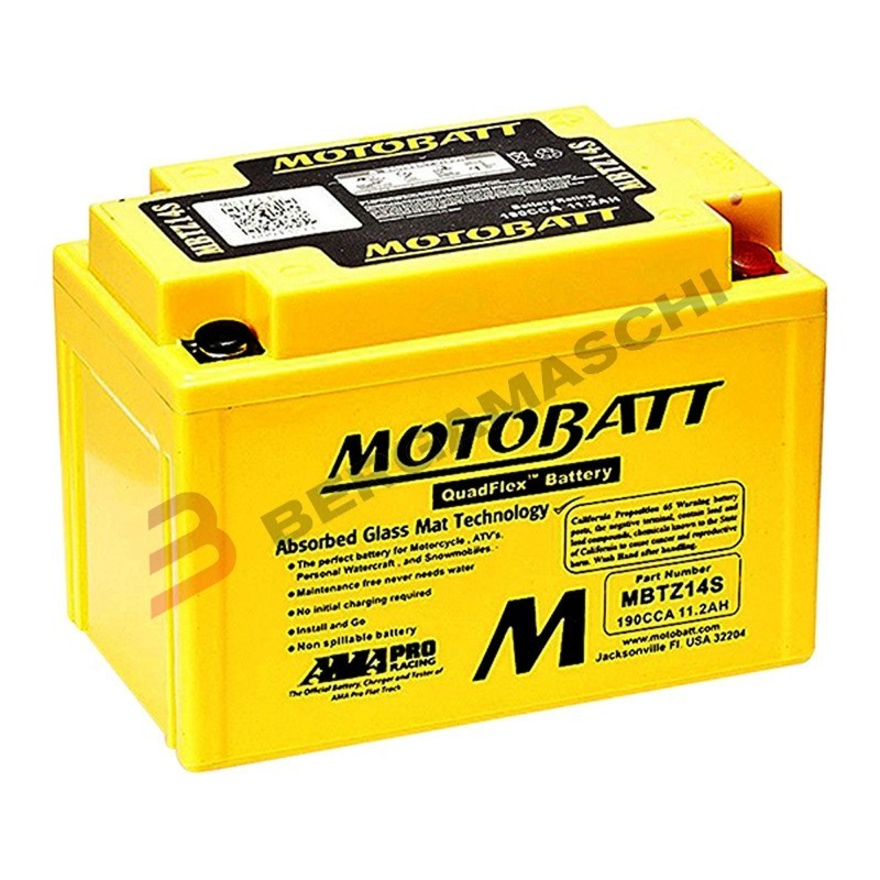 MBTZ14S BATTERIA MOTOBATT SIGILLATA 12V 11,5 Ah HONDA X-ADV 750 2021-2024 / HONDA SH 350 2021-2024 / HONDA SH 300