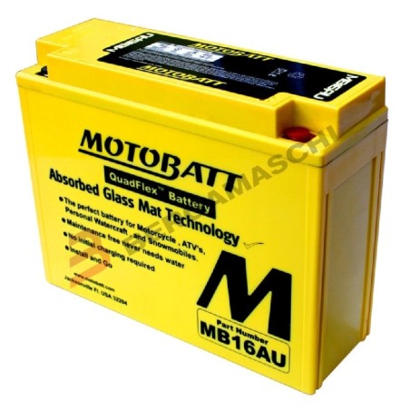 MB16AU BATTERIA MOTOBATT SIGILLATA 12V 20,5 Ah DUCATI MONSTER 600 1993-2000 / DUCATI SUPERSPORT 750 1991-1997