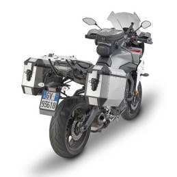 ALA36APACK2 GIVI SET 2 VALIGIE TREKKER LATERALI ALASKA 36 LITRI MONOKEY ALLUMINIO NATURALE