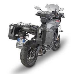 ALA36BPACK2 GIVI SET 2 VALIGIE TREKKER LATERALI ALASKA 36 LITRI MONOKEY ALLUMINIO VERNICIATO NERO