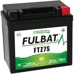 FTZ7S BATTERIA FULBAT A GEL 12V 6,3 Ah YAMAHA YZF-R1 1000 2015-2025 / HONDA SH 125 150 2013-2016