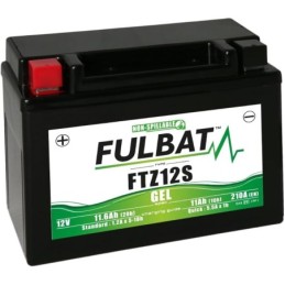 FTZ12S BATTERIA FULBAT A GEL 12V 11,6 Ah HONDA SH 300 / HONDA SH 350 2021-2024 / YAMAHA T-MAX 560 2020-2024