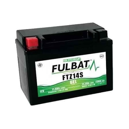 FTZ14S BATTERIA FULBAT A GEL 12V 11,8 Ah HONDA CRF L AFRICA TWIN 1000 2016-2017 / HONDA X-ADV 750 2017-2020