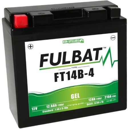 FT14B-4 BATTERIA FULBAT A GEL 12V 12,6 Ah YAMAHA FZS FAZER 1000 2001-2005 / YAMAHA FJR 1300 2001-2005