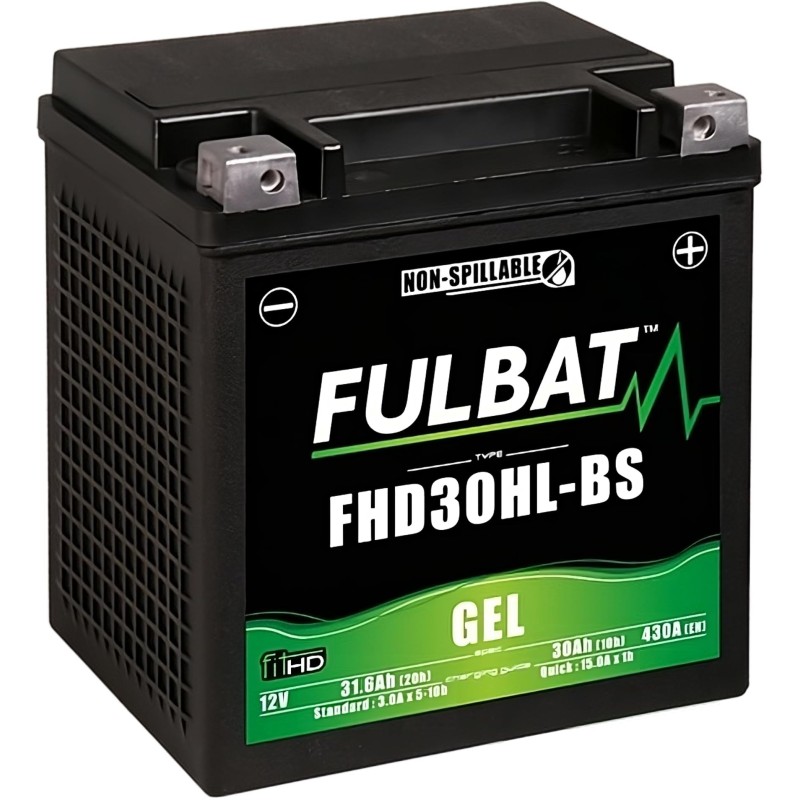 FHD30HL-BS BATTERIA FULBAT A GEL 12V 31,6 Ah HARLEY DAVIDSON FLHTC ELECTRA GLIDE CLASSIC 1450 2000-2005