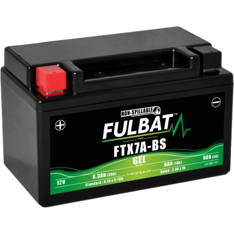 FTX7A-BS BATTERIA FULBAT A GEL 12V 6,3 Ah SYM SYMPHONY ST 200 2021-2024 / KYMCO PEOPLE ONE 125 2016-2024