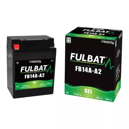 FB14A-A2 BATTERIA FULBAT A GEL 12V 14,7 Ah POLARIS MAGNUM 2X4 425 1996-1998 / YAMAHA YFM MOTO 4 200 1985